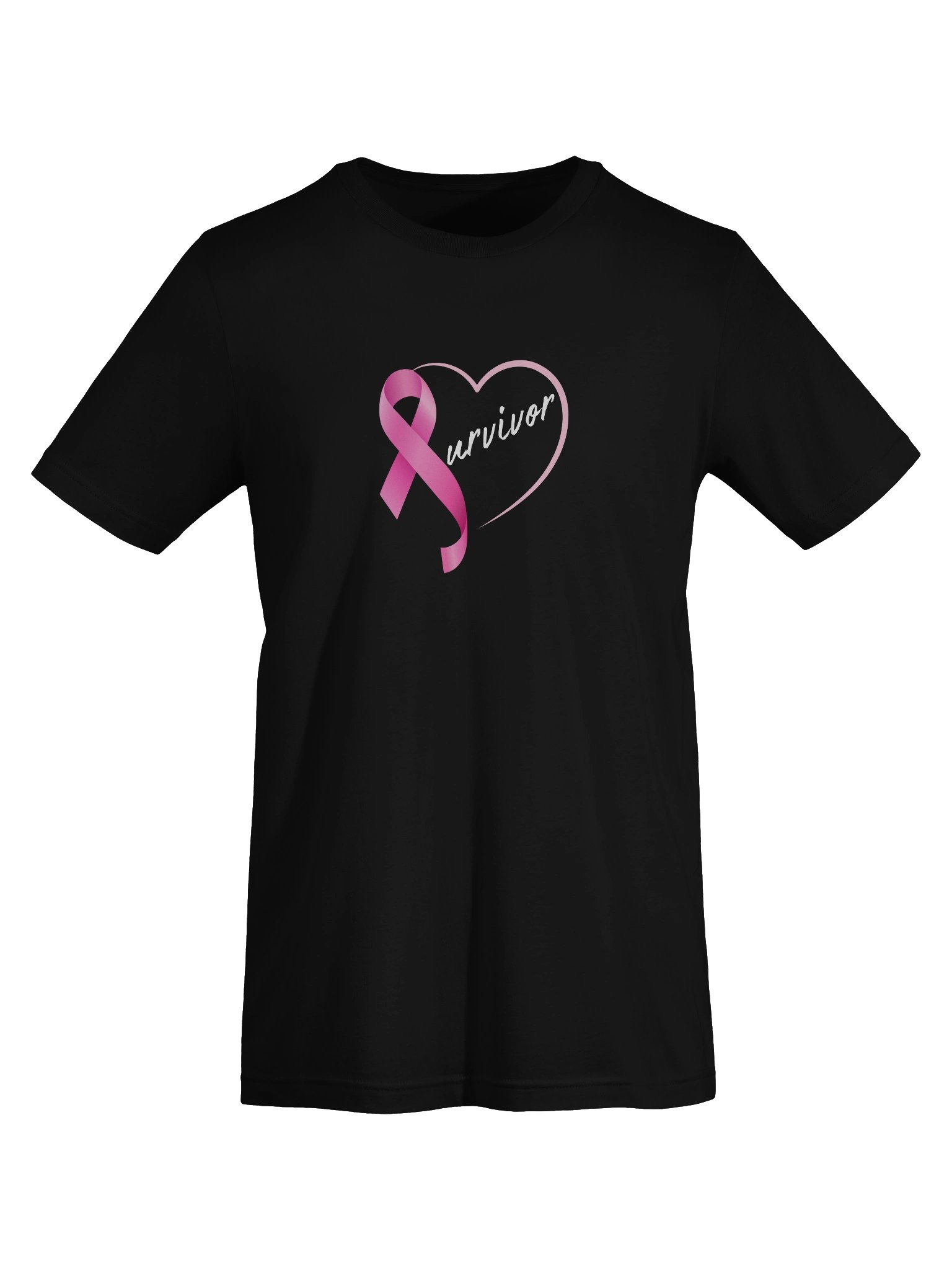 Pink Ribbon Breast Cancer Survivor T-Shirt product image (7)