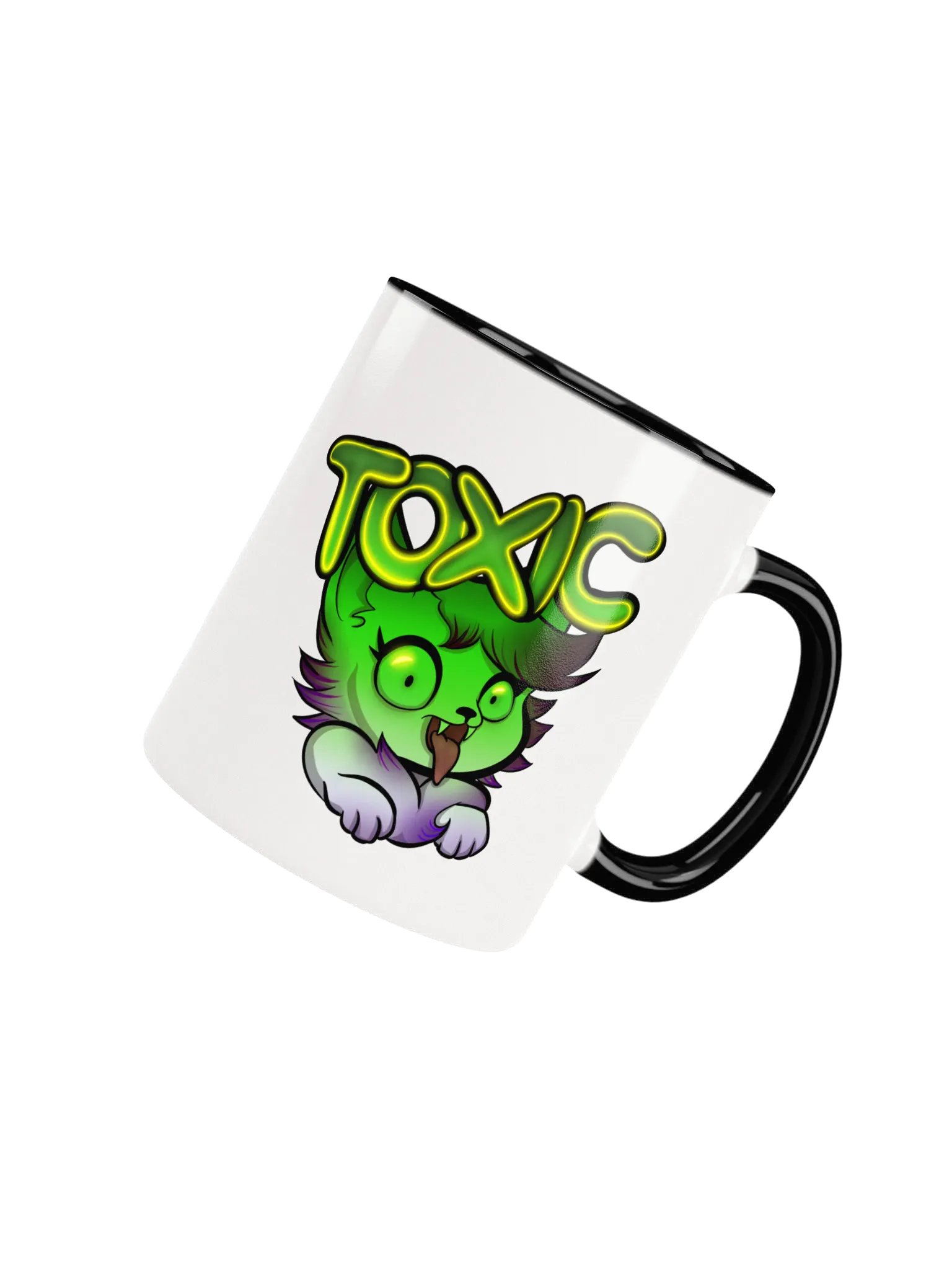 Neon Toxic Wolfy Ceramic Mug product image (52)