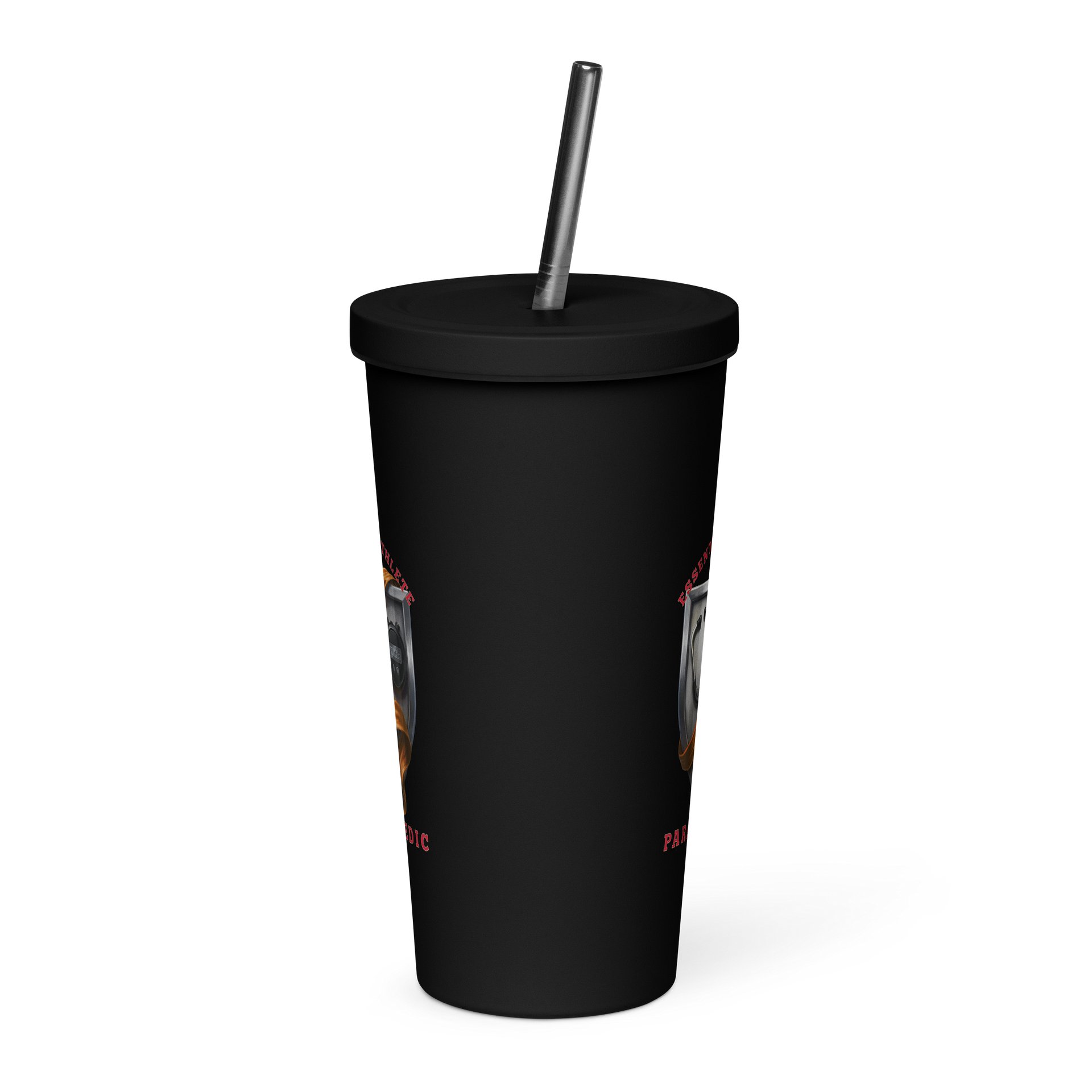 Shield Series: Paramedic Edition Crimson Tumbler with Straw product image (2)