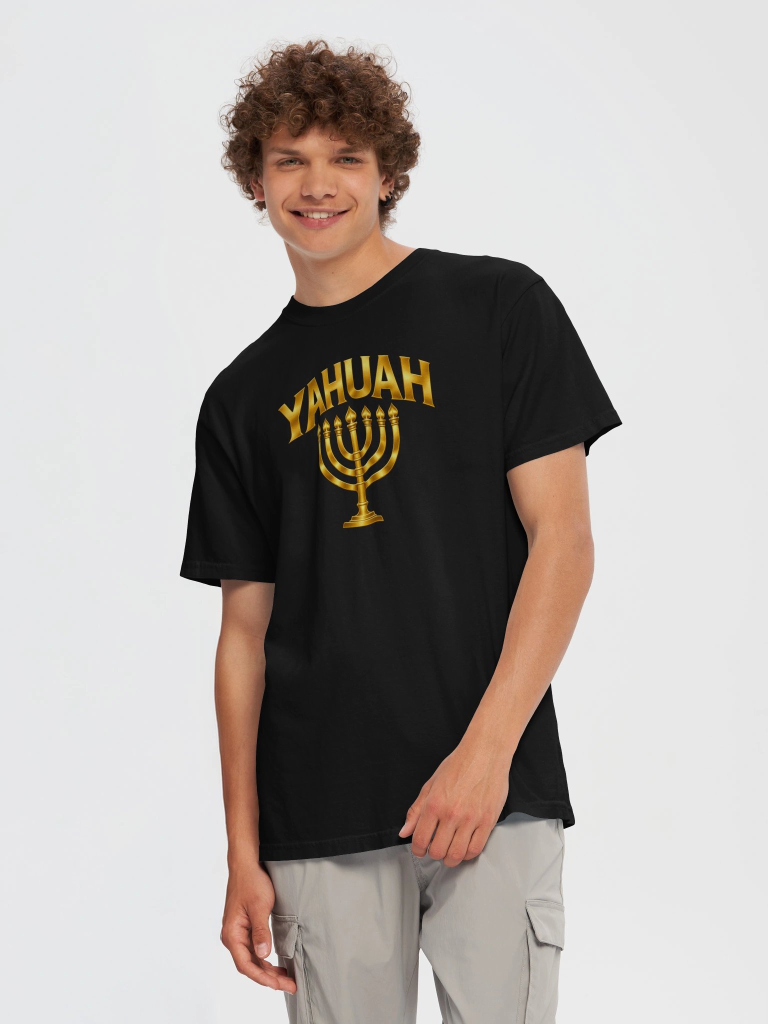 YAHUAH Menorah Graphic Tee product image (47)