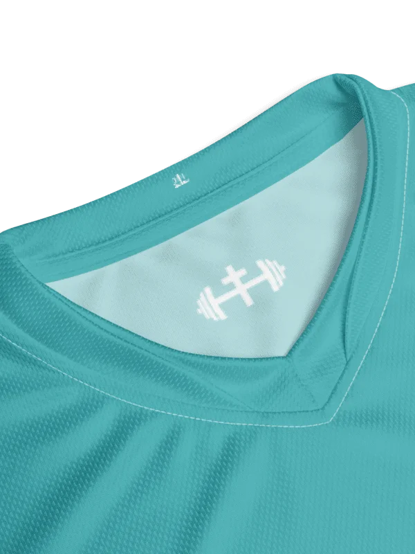 His House Mens Performance V-Neck T-Shirt - Teal product image (5)