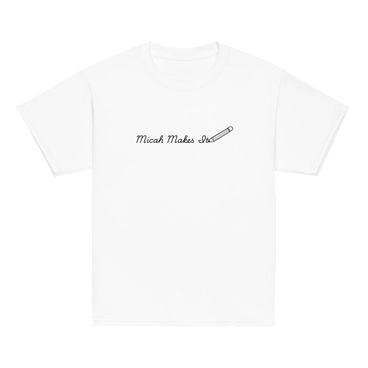 Micah Makes It Pencil Logo Unisex Youth T-Shirt product image (52)