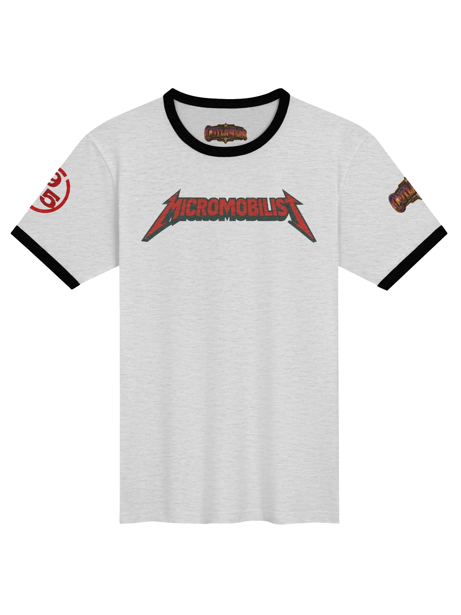 "MICROMOBILIST II" E-Bike Rider Ringer T-Shirt product image (2)