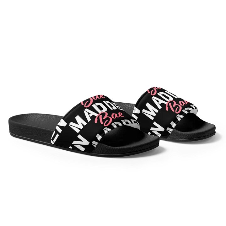 MaddenBae Womens Signature Slides Black product image (1)