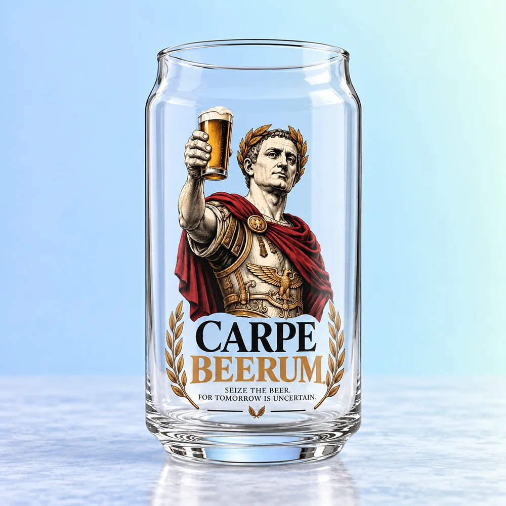 Roman History Inspired Funny Beer Glass