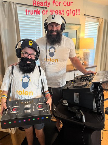 He wanted to be a DJ like his Dad!!