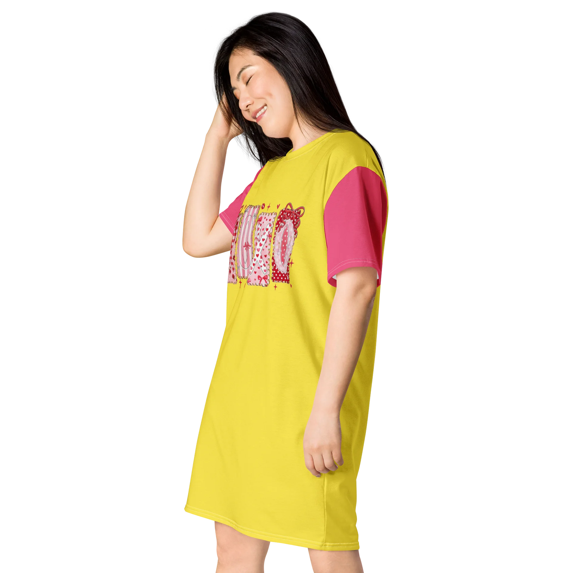 XOXO Colorblock Oversized T-Shirt Dress product image (3)