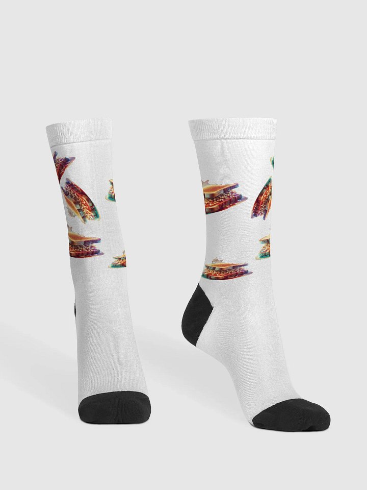 EcoArt SoupSandwich Crew Socks product image (2)