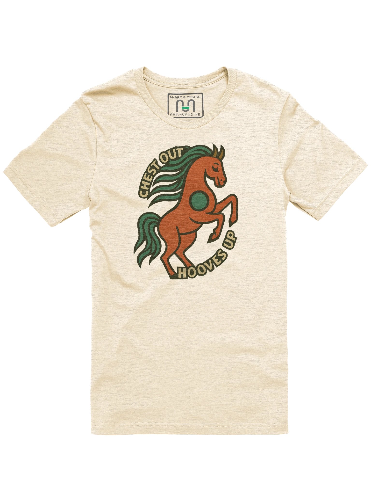 Fiery Spirit Horse – Artistic Graphic Tee by M-Art and Design product image (1)
