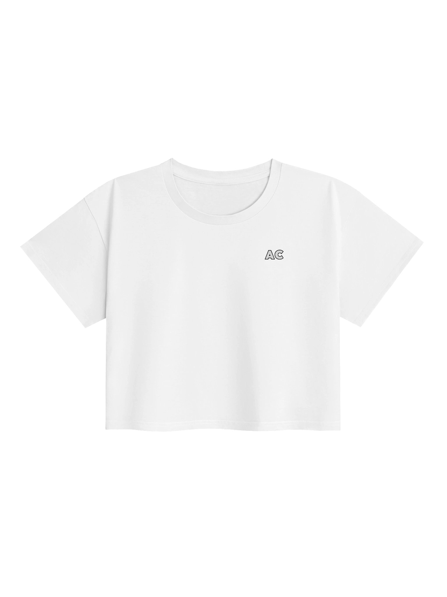 AC Essential Cropped T-Shirt Logo White product image (1)