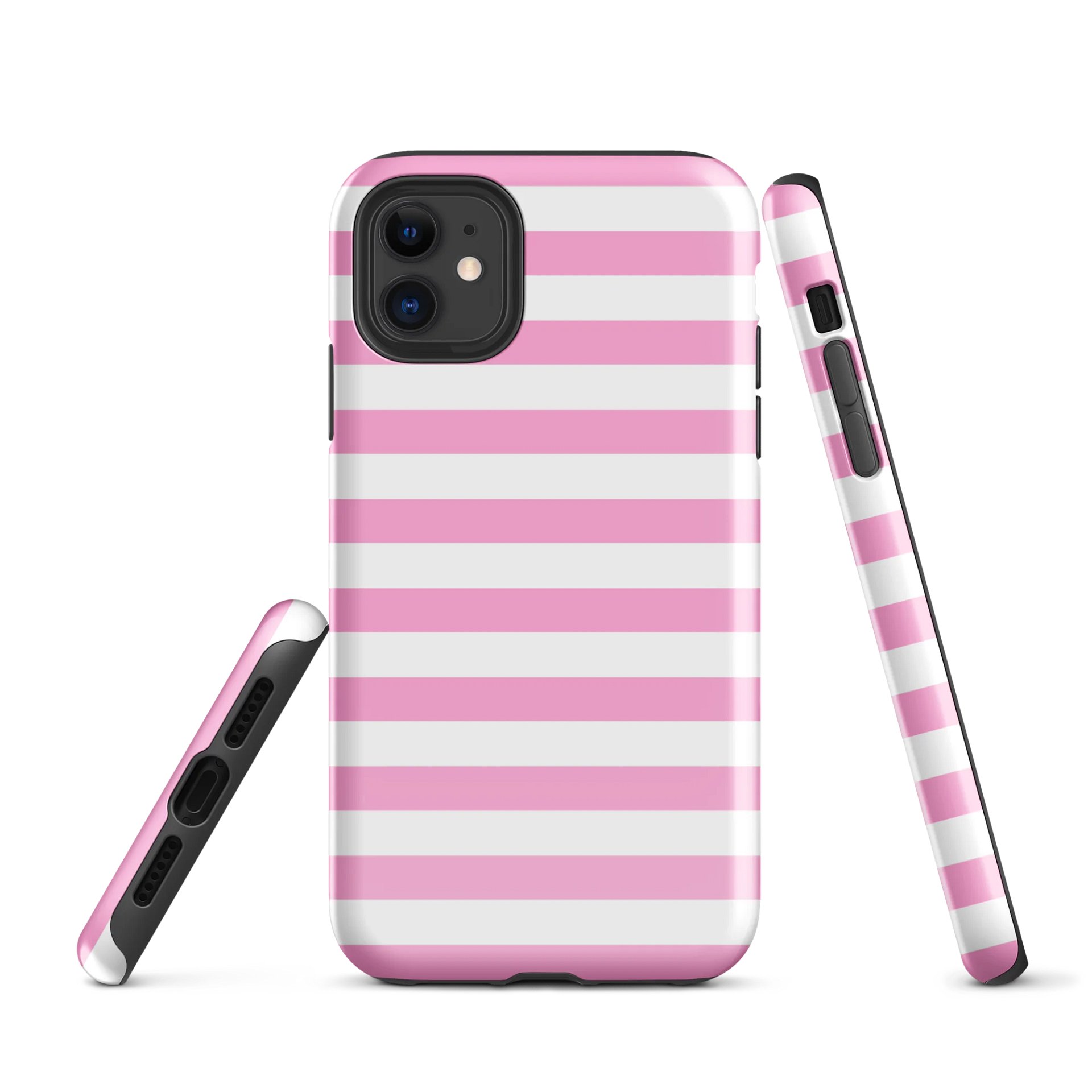 pink stripe i phone case product image (1)