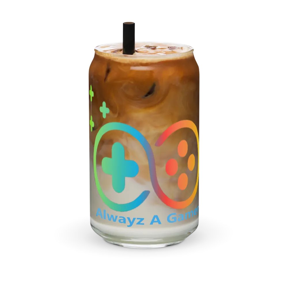 Alwayz A Gamer Glass Mug with lid product image (6)