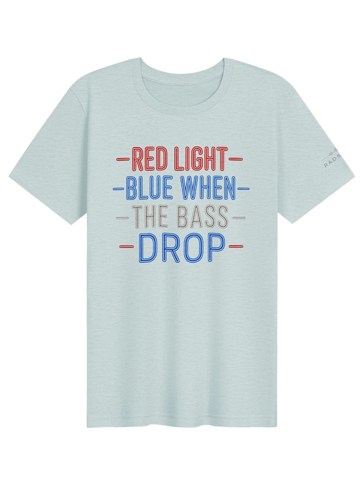 Red, Light Blue Bass Drop Tee product image (31)