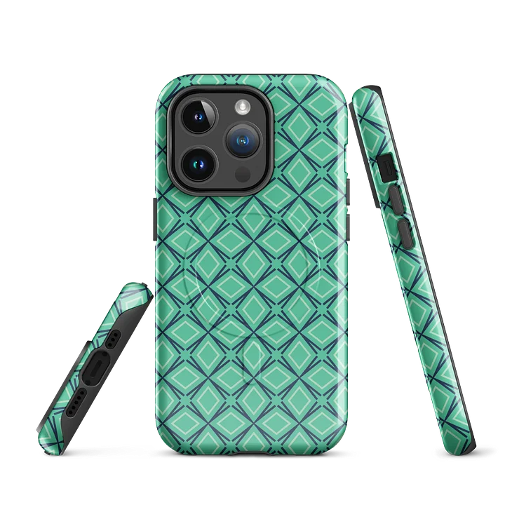 Geometric Illusion iPhone 17 Tough MagSafe Case - Shockproof Dual-Layer Geometric Protective Cover product image (1)
