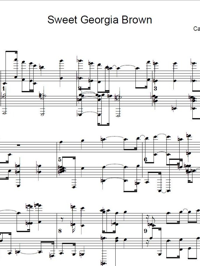 Sweet Georgia Brown - Piano sheet music 2 product image (1)
