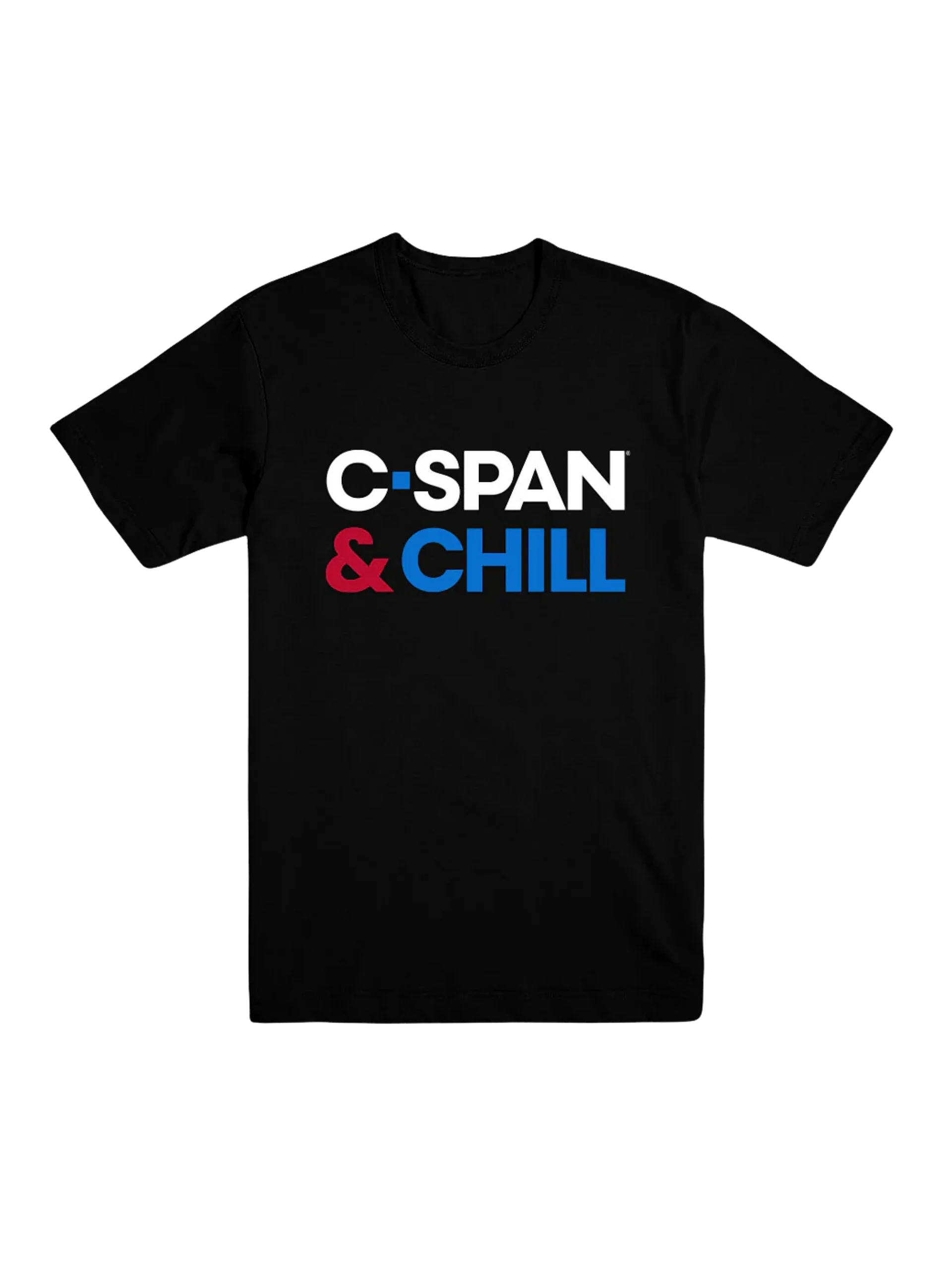 C-SPAN & Chill Black Unisex T-shirt product image (1)