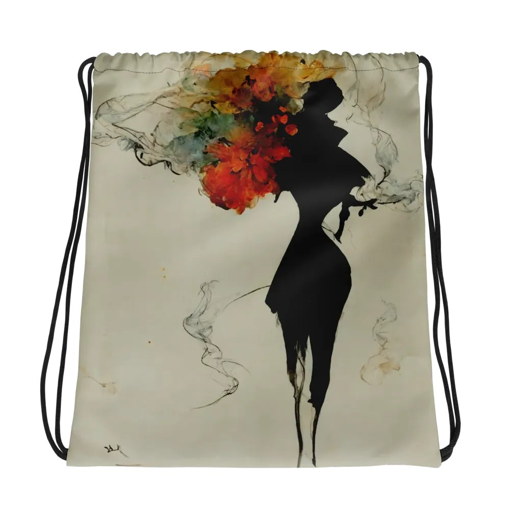 Blossom Burst Drawstring Backpack product image (1)