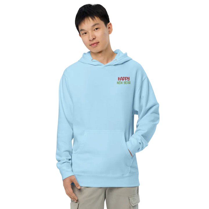 Embroidery Happy New Year Hoodie product image (38)