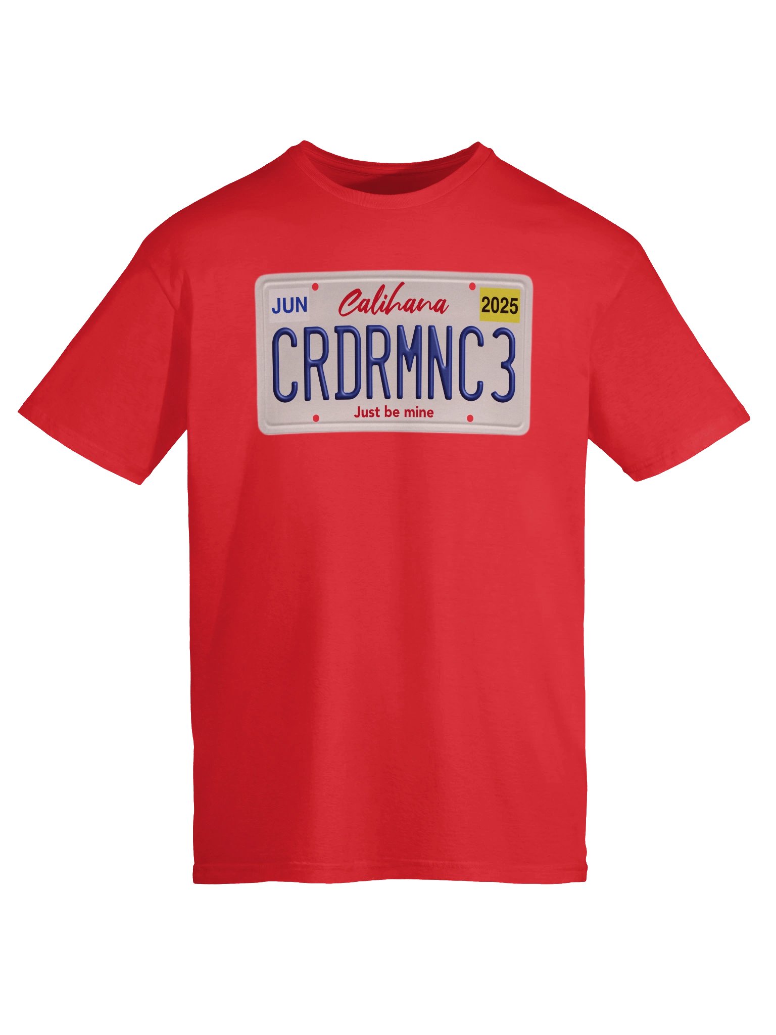 Cardiac Romance Licence Plate T-Shirt product image (9)