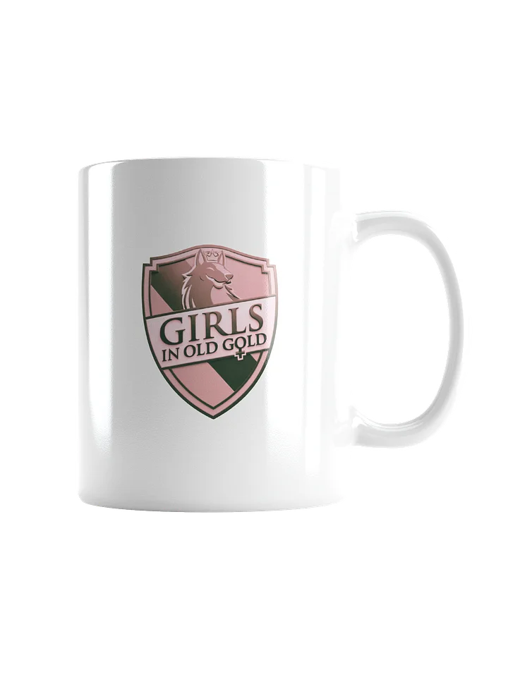Girls in Old Gold Pink Logo Mug product image (4)