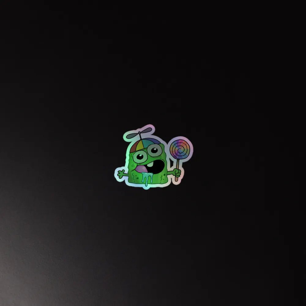 Holographic Happy Pickle Sticker product image (2)