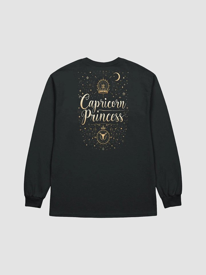Capricorn Princess Golden Lettering Long Sleeve Tee product image (2)