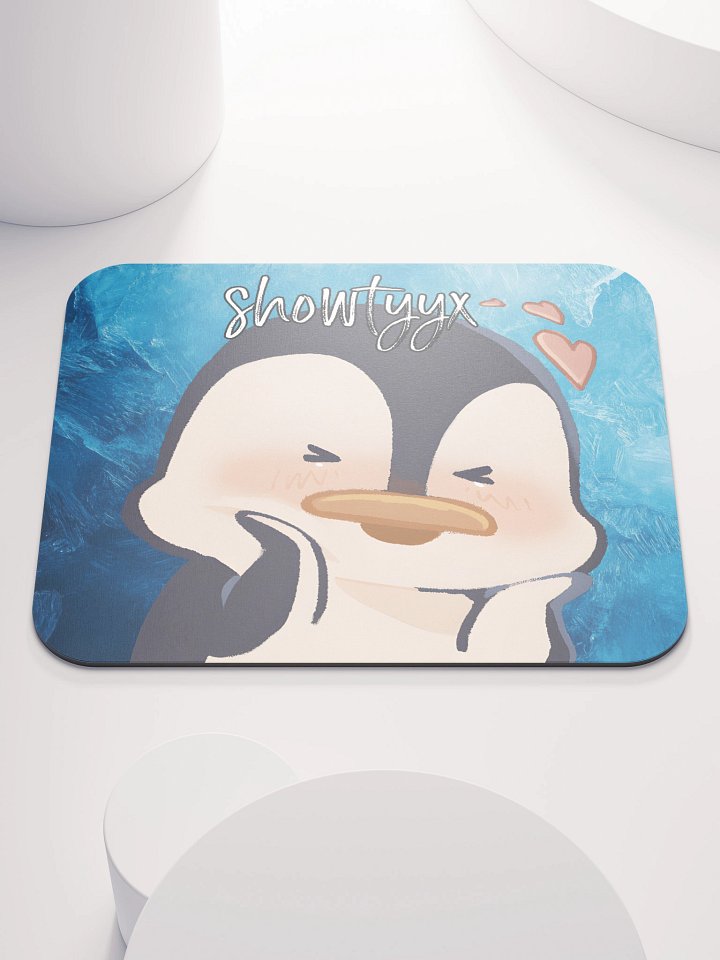 Blushy Penguin Mouse Pad product image (1)