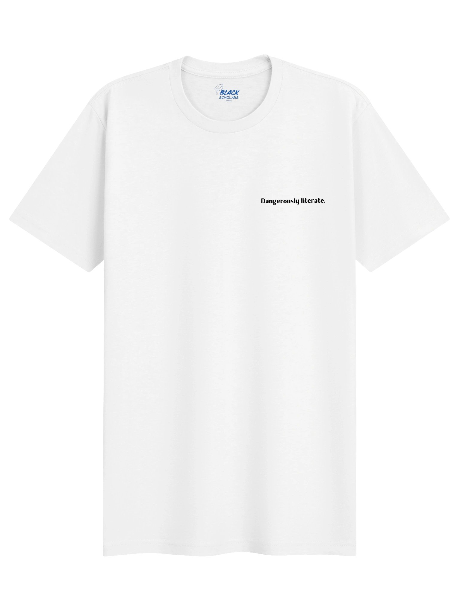Dangerously literate. Embroidered. Tee. product image (1)