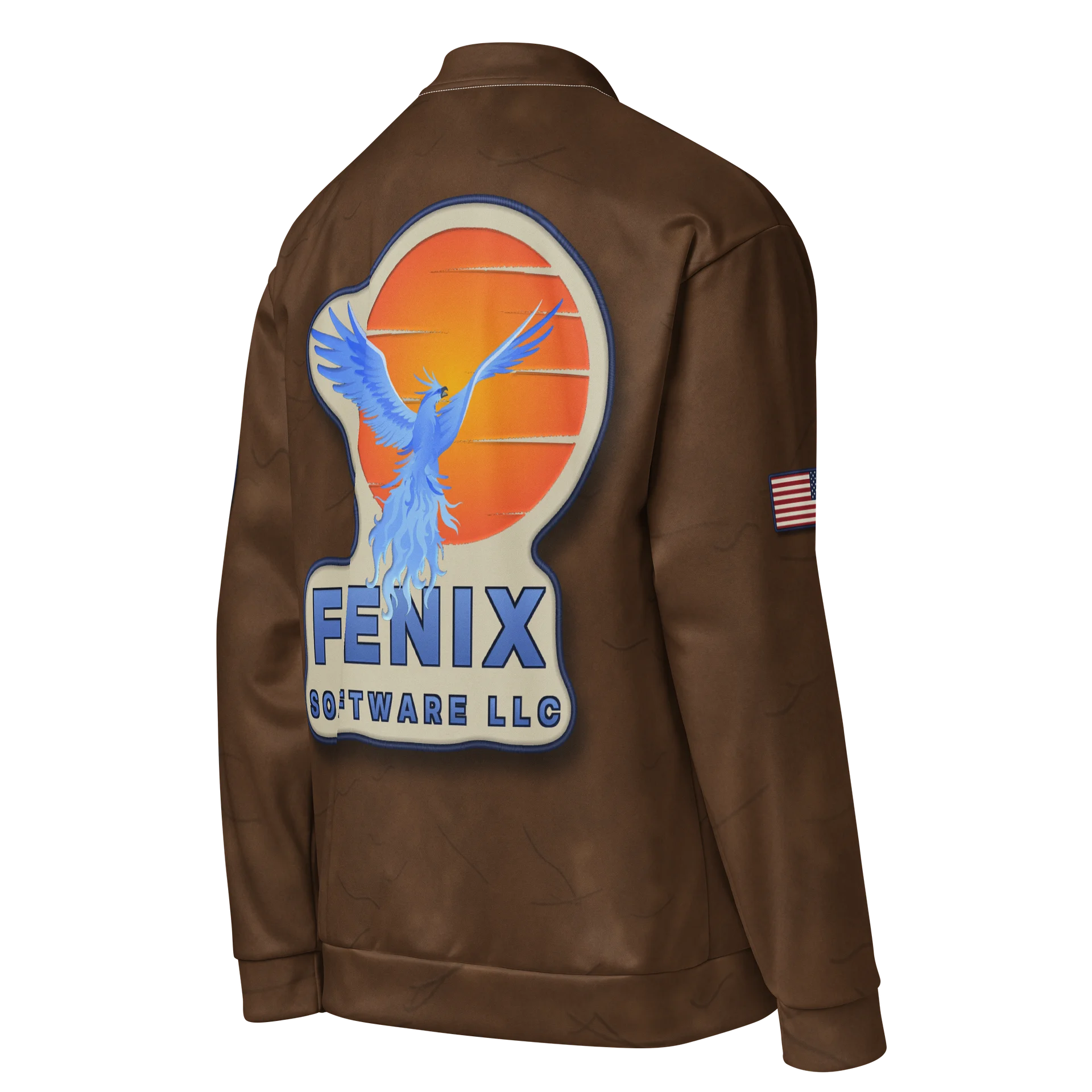 Fenix Software Phoenix Logo Bomber Jacket - Brown (Type 2) product image (4)