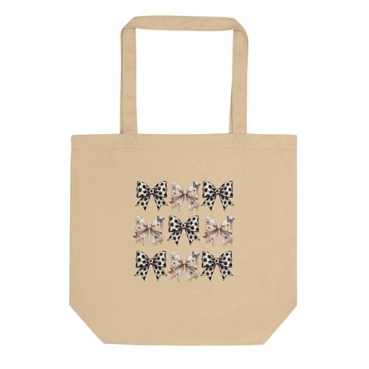 Spring Bows Soccer Chic Eco-Friendly Tote Bag product image (1)