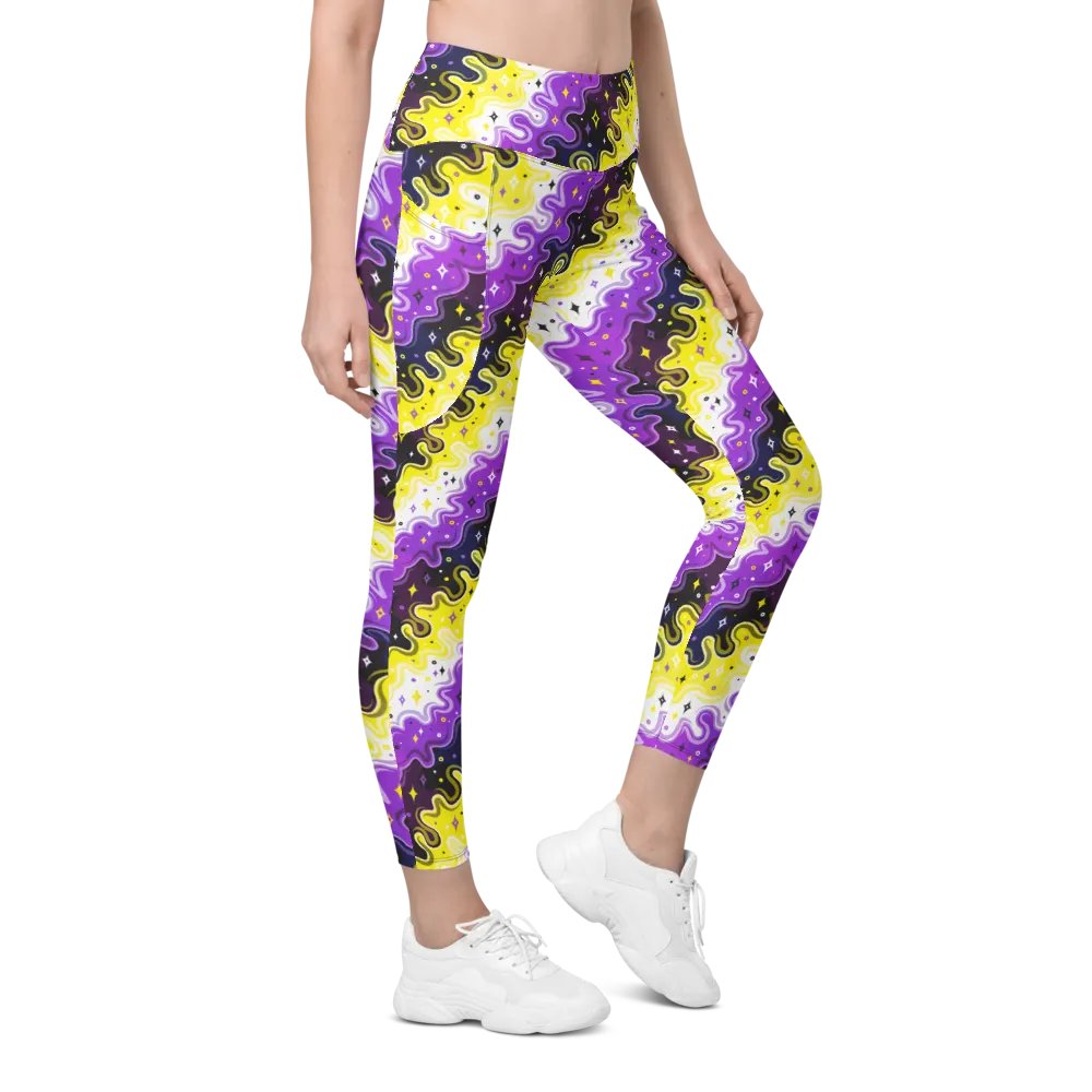 Non-Binary Pattern Pocket Leggings product image (7)