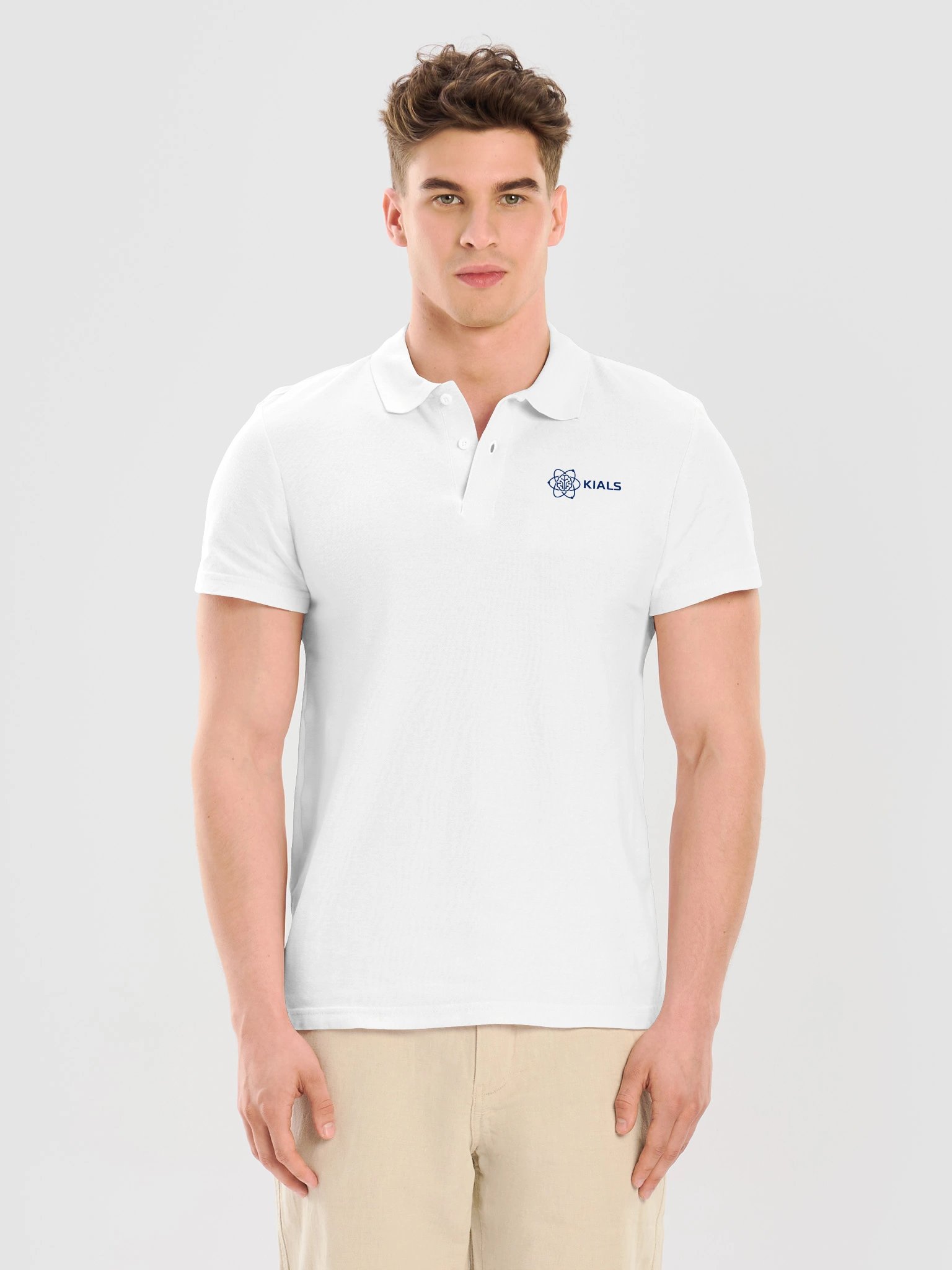 KIALS Polo (white printed) product image (1)