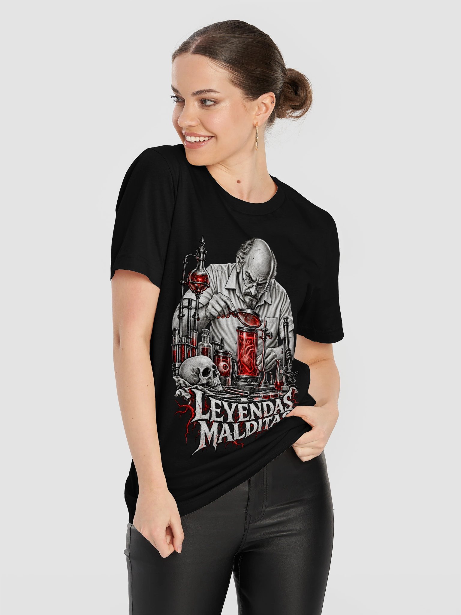 El Inspector del Corazón Maldito – Mad Scientist Horror Shirt | Leyendas Malditas product image (11)