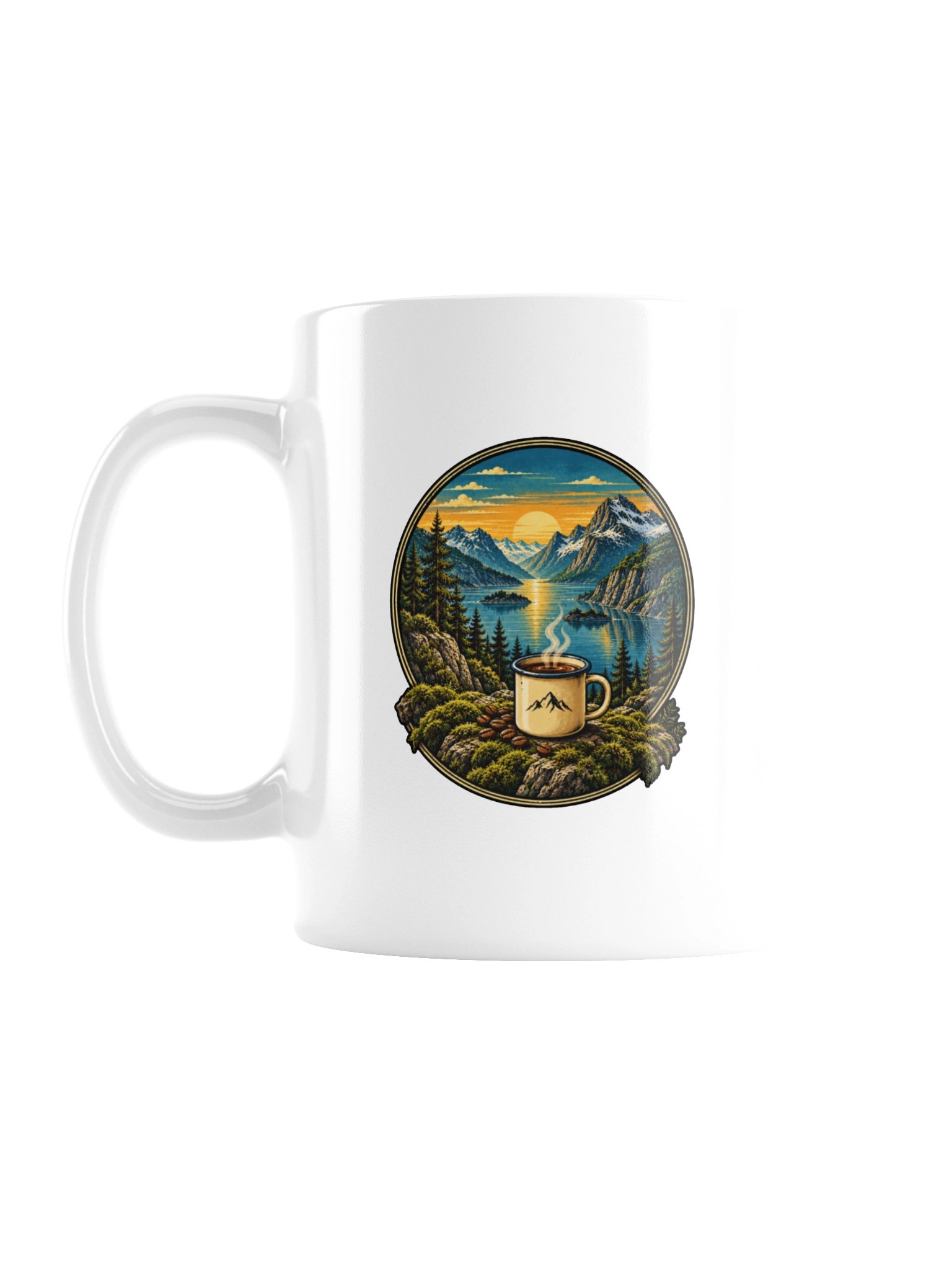 Mountain Lake – Coffee & Wild Escape Mug product image (1)