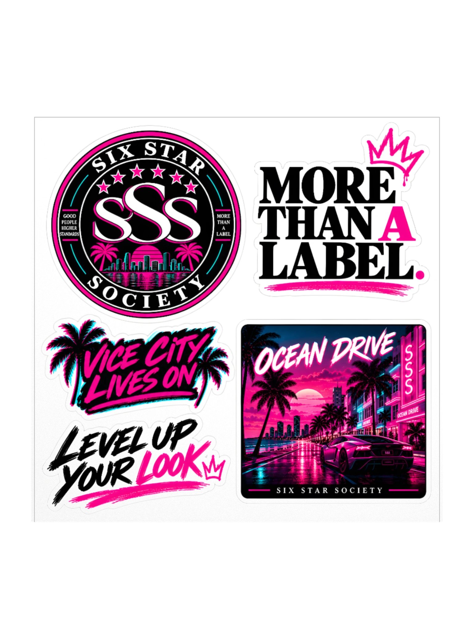 Six Star Society Sticker Pack – Vol. 1 product image (1)