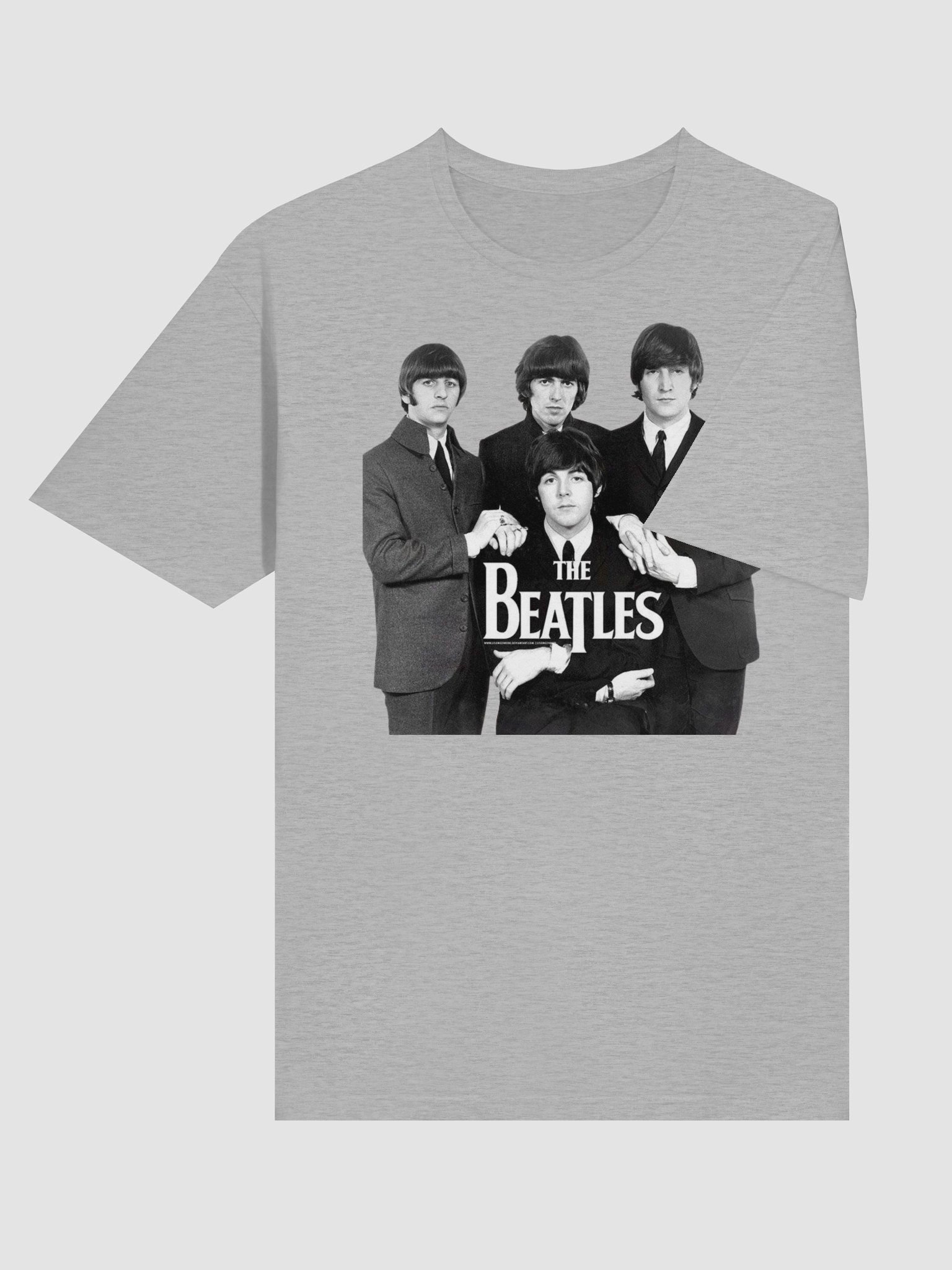 The Beatles Classic Portrait T-Shirt | Black and White Vintage Rock Band Tee product image (6)