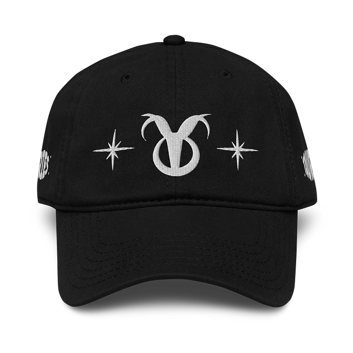 aries-taurus cusp dad hat (white) product image (1)