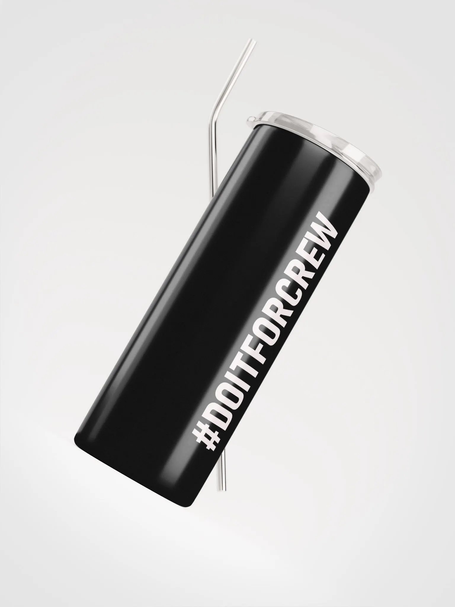 20 oz #DOITFORCREW - High End Travel Tumbler- Black product image (4)