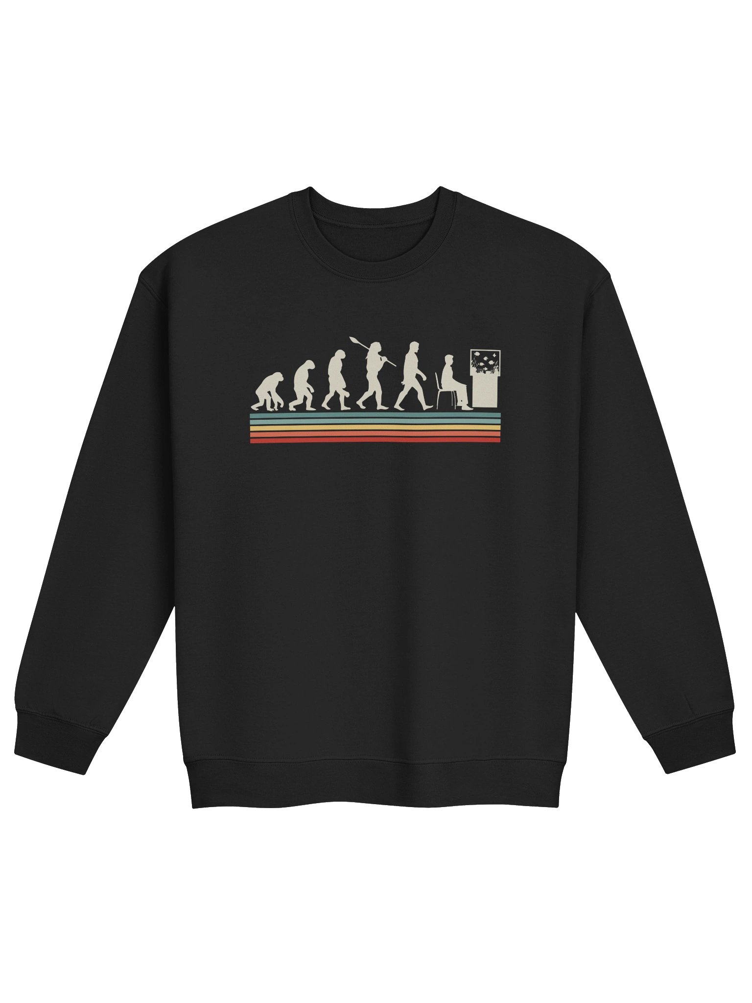 Reef Tank Evolution Sweatshirt – Funny Saltwater Aquarium Hobbyist Graphic Sweatshirt product image (1)