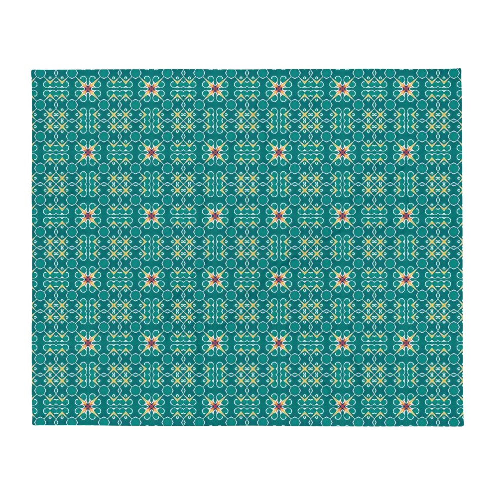 Symmetry Blooms Throw Blanket product image (3)