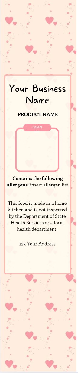 Soft Pink Valentine's Mini Cake Label Templates product image (2)