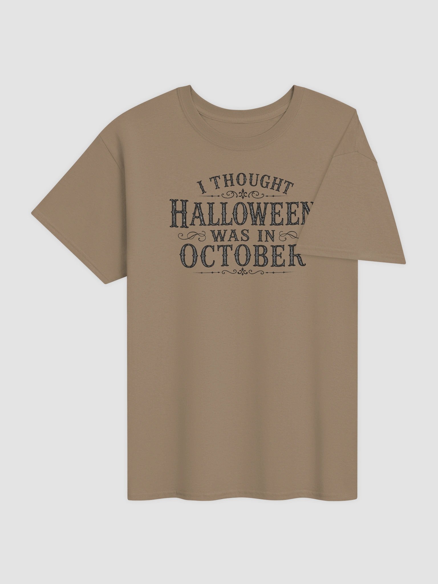 I THOUGHT HALLOWEEN WAS IN OCTOBER Unisex Cotton Heavyweight T-Shirt product image (4)