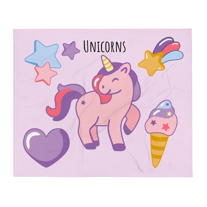 Unicorn blanket product image (1)