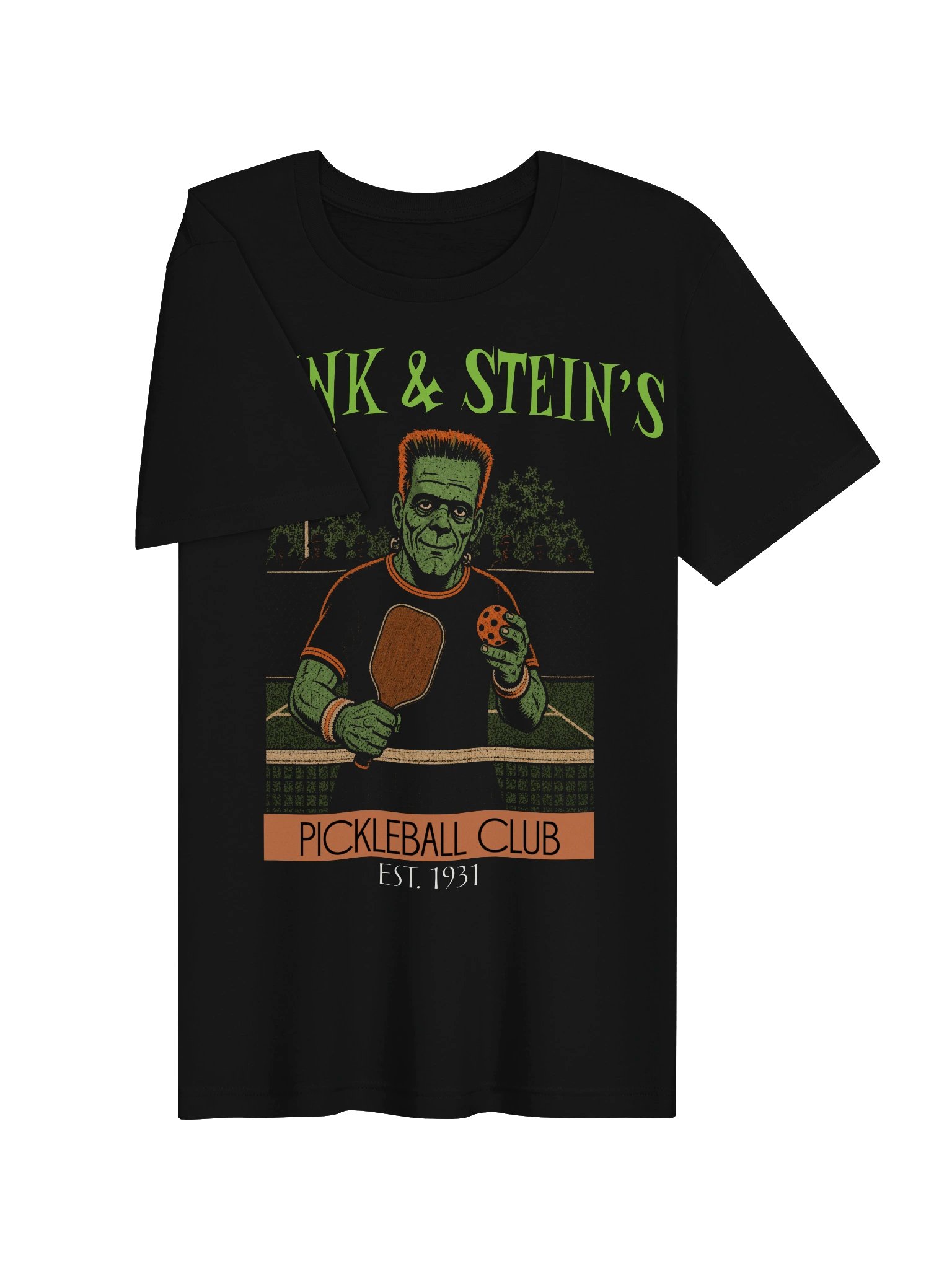 Frank and Stein Pickleball Tee Halloween Gift for Men and Women product image (3)