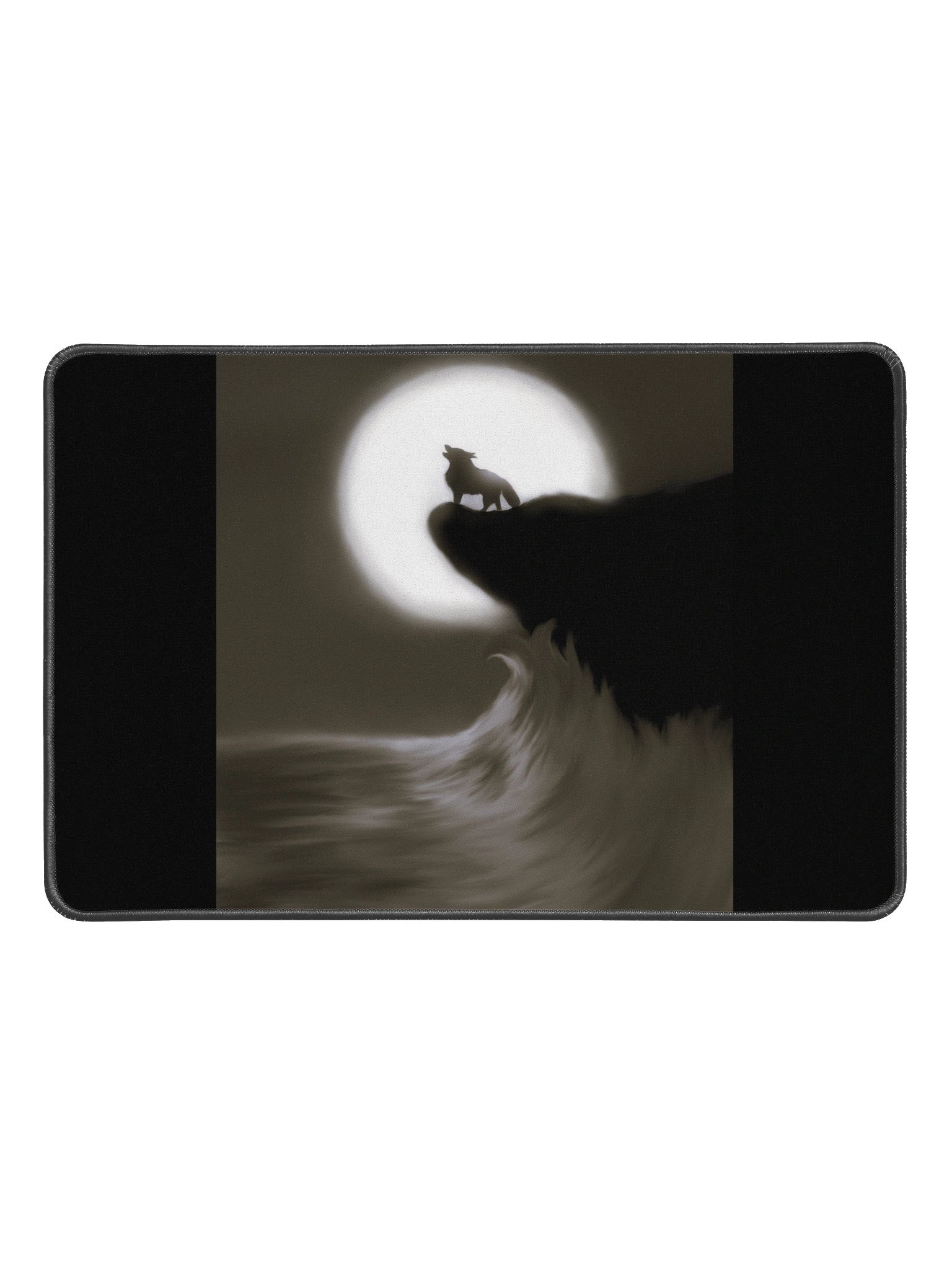 "Wolf on Cliff" Desk Mat 12" x 18" product image (1)