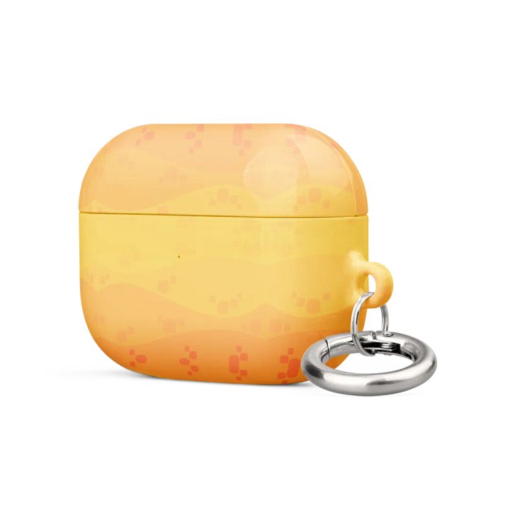 Orange Wave Airpods Case product image (2)