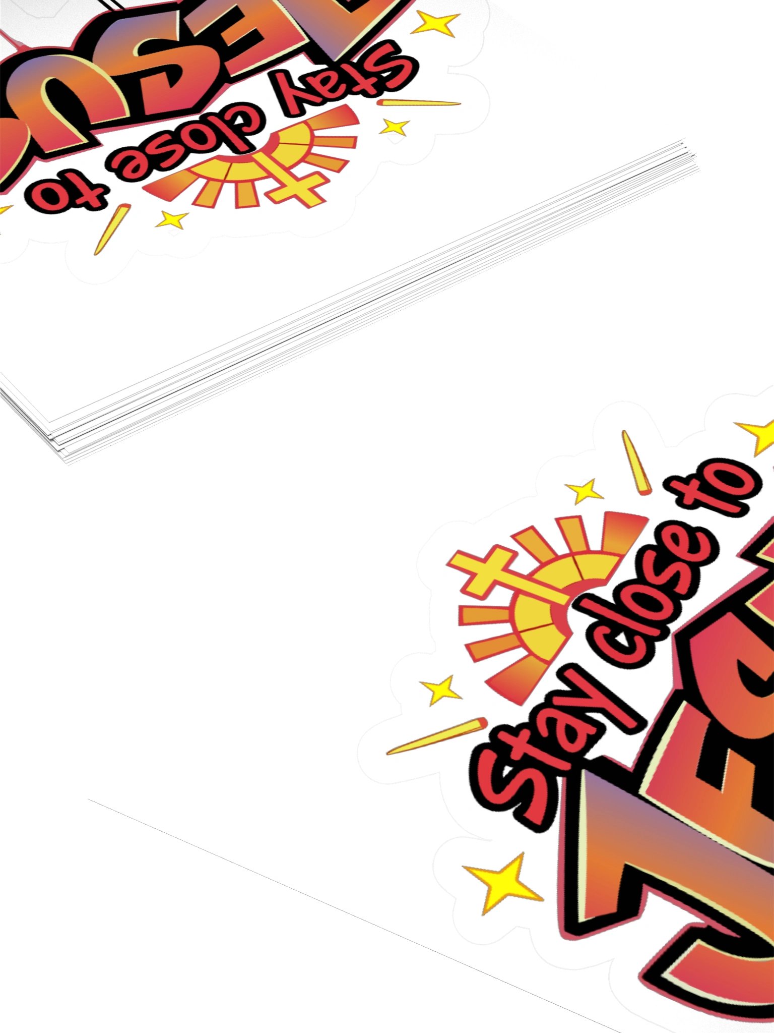Stay Close To Jesus Vinyl Sticker product image (4)