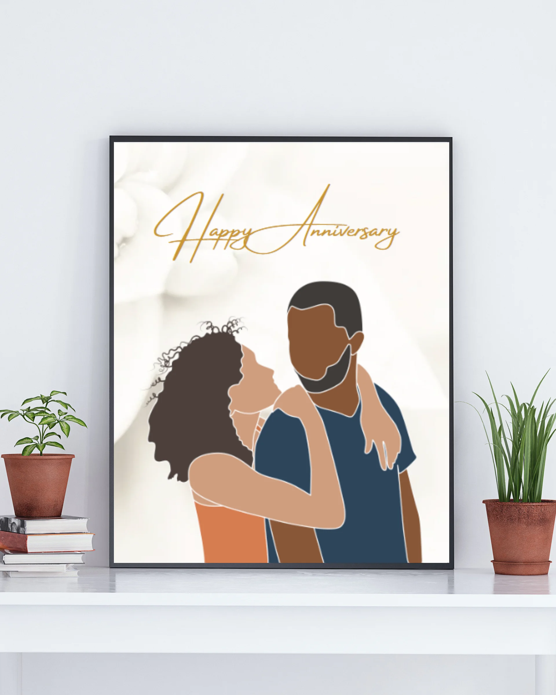 Custom Faceless Couple Portrait product image (1)