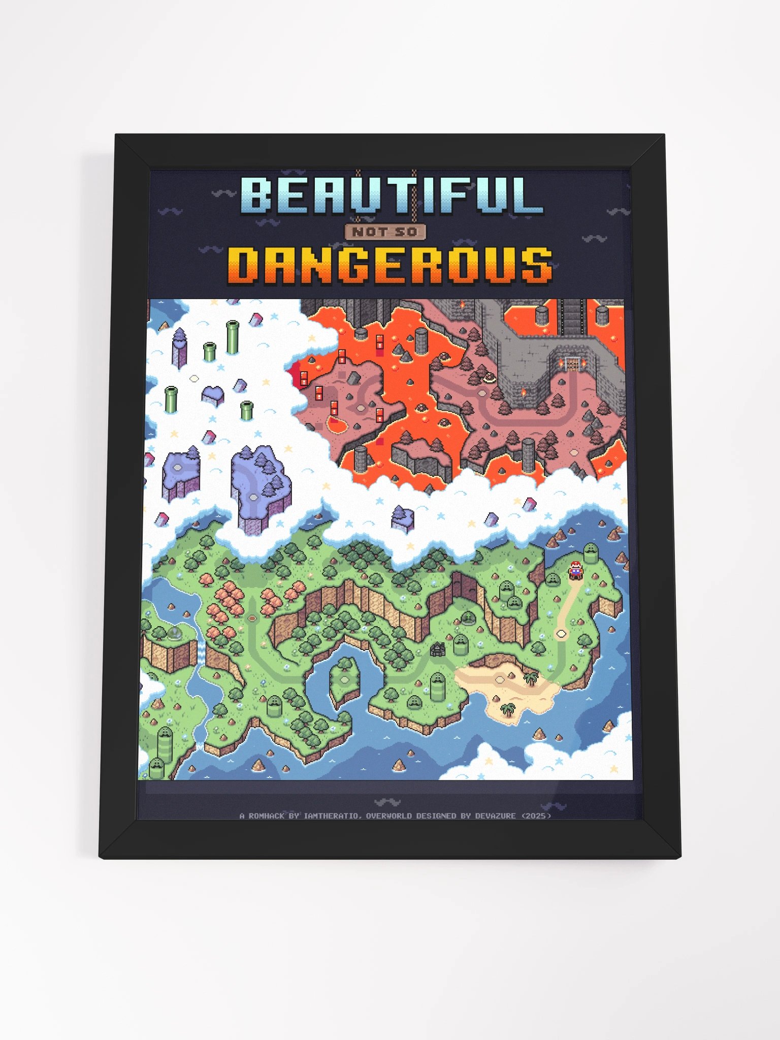 Beautiful (Not So) Dangerous Overworld Poster (Framed) product image (4)