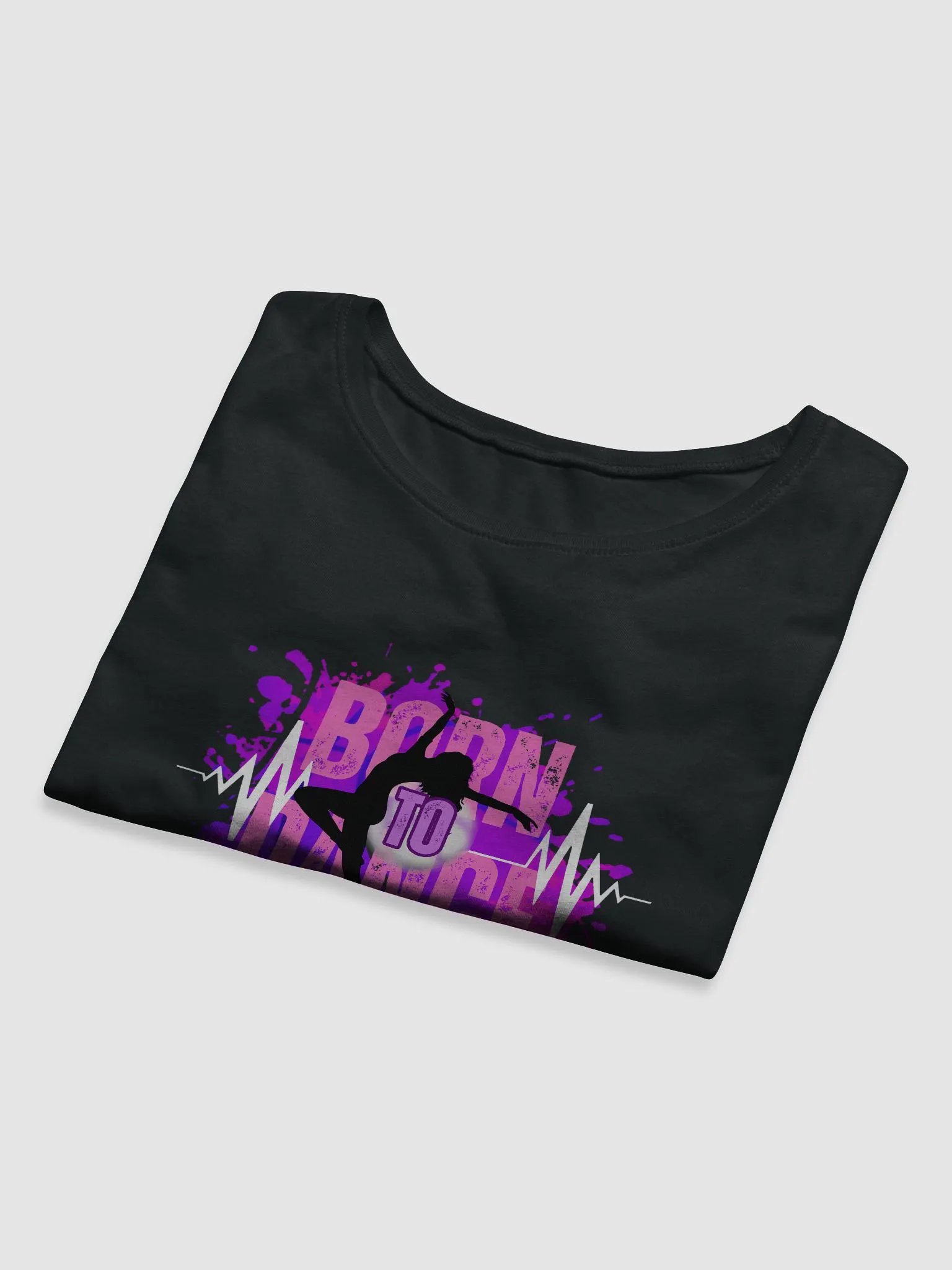 Born to Dance Her Silhouette Women's Crop Tee product image (15)